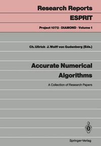 Cover image for Accurate Numerical Algorithms: A Collection of Research Papers