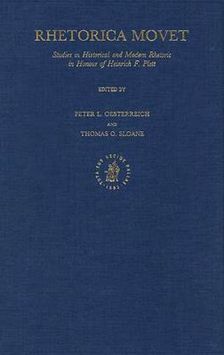 Cover image for Rhetorica Movet: Studies in Historical and Modern Rhetoric in Honour of Heinrich F. Plett