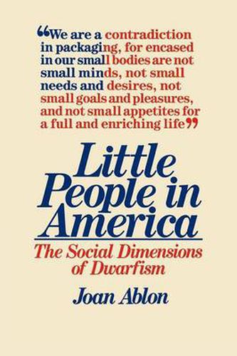 Cover image for Little People in America