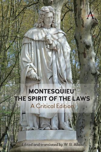 Cover image for Montesquieu' 'The Spirit of the Laws': A Critical Edition