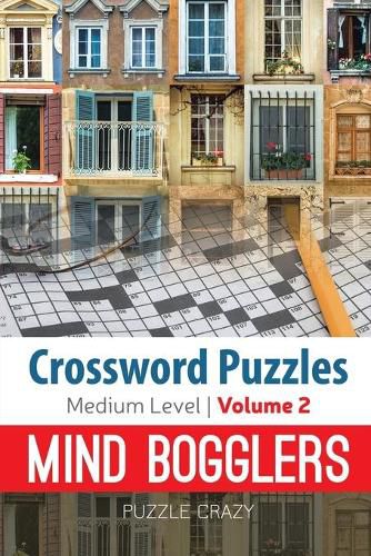 Cover image for Crossword Puzzles Medium Level: Mind Bogglers Vol. 2