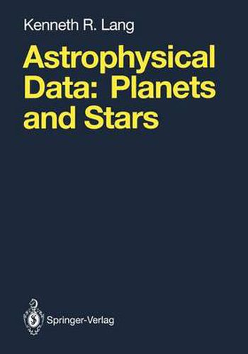 Cover image for Astrophysical Data: Planets and Stars