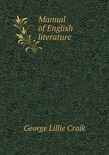 Cover image for Manual of English literature