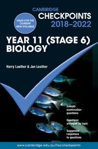 Cover image for Cambridge Checkpoints NSW Year 11 (Stage 6) Biology 2018-2022