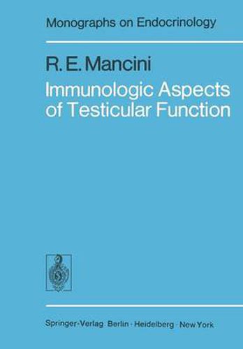 Cover image for Immunologic Aspects of Testicular Function