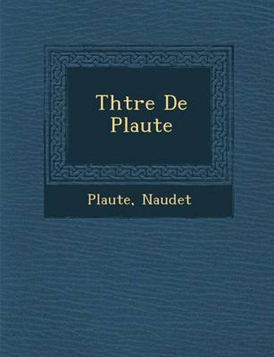 Cover image for Th Tre de Plaute