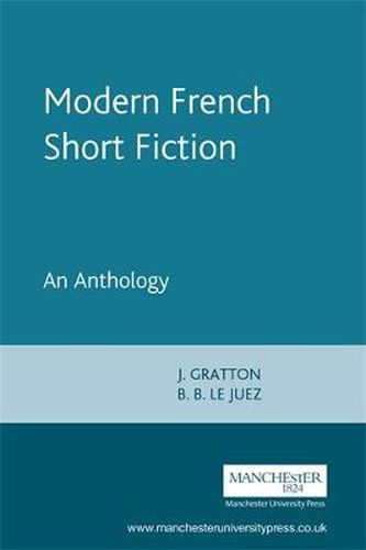 Cover image for Modern French Short Fiction: An Anthology