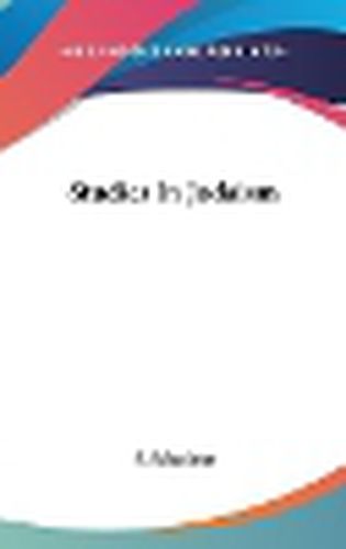 Cover image for Studies in Judaism