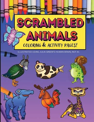 Cover image for Scrambled Animals Coloring and Activity Book