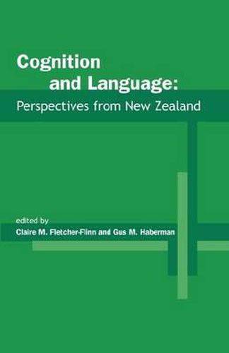 Cover image for Cognition and Language: Perspectives from New Zealand