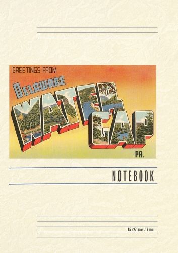 Cover image for Vintage Lined Notebook Greetings from Delaware, Water Gap, Pennsylvania