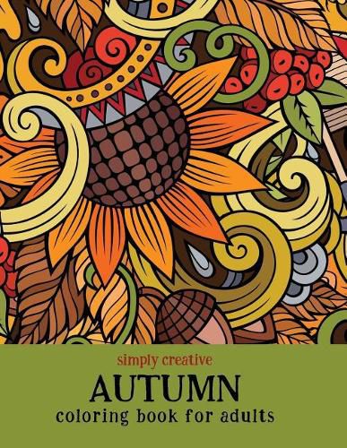 Cover image for Simply Creative Autumn Coloring Book for Adults