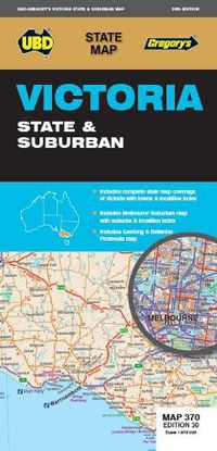 Cover image for Victoria State & Suburban Map 370 30th