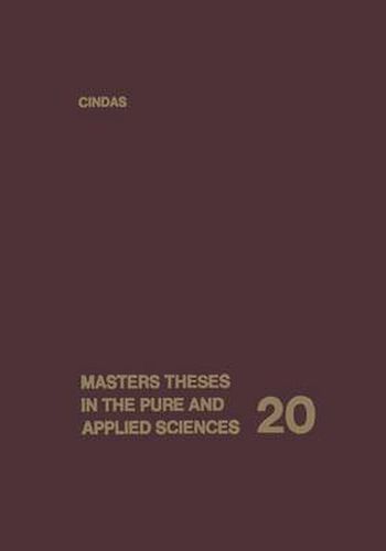 Cover image for Masters Theses in the Pure and Applied Sciences: Volume 20: Accepted by Colleges and Universities of the United States and Canada