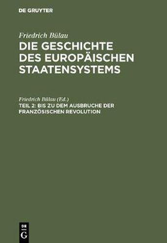 Cover image for Bis Zu Dem Ausbruche Der Franzoesischen Revolution