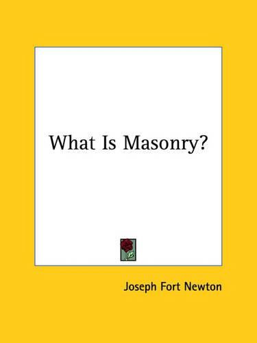 Cover image for What Is Masonry?