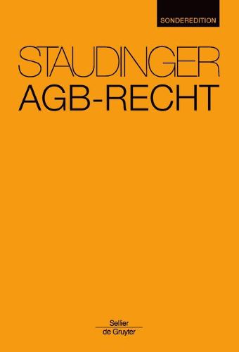 Cover image for Agb-Recht: Staudinger Sonderedition