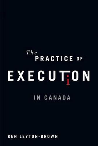 Cover image for The Practice of Execution in Canada