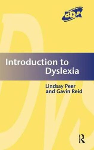 Cover image for Introduction to Dyslexia