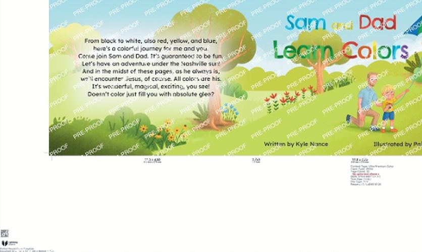 Cover image for Sam and Dad Learn Colors