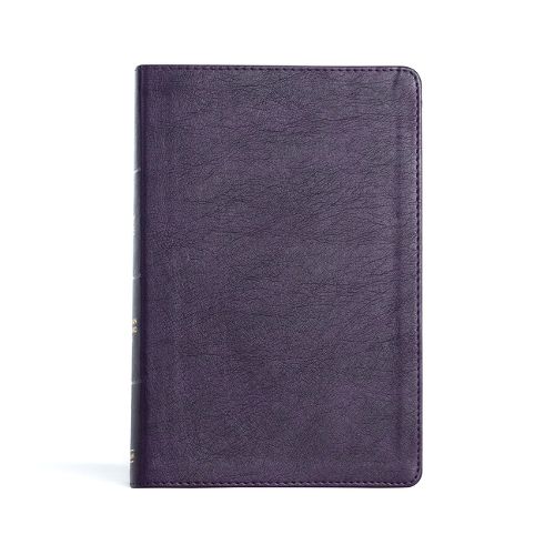 CSB Giant Print Reference Bible, Plum LeatherTouch