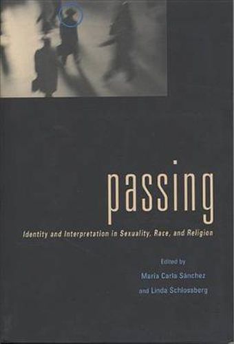 Cover image for Passing: Identity and Interpretation in Sexuality, Race, and Religion