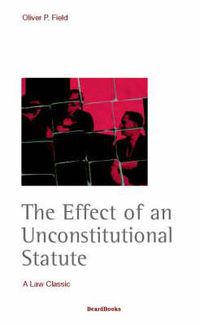 Cover image for The Effect of an Unconstitutional Statute