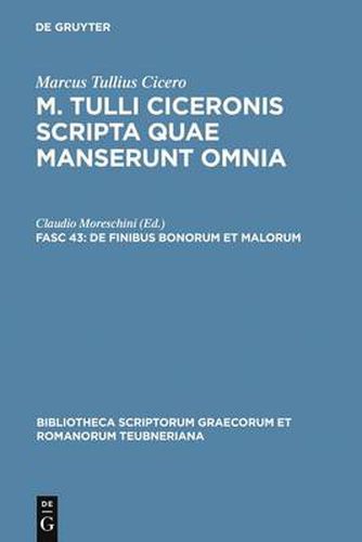 Cover image for de Finibus Bonorum Et Malorum