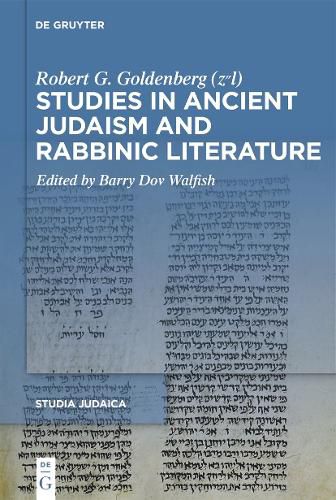 Cover image for Studies in Ancient Judaism and Rabbinic Literature