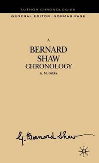 Cover image for A Bernard Shaw Chronology