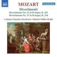 Cover image for Mozart Divertimenti Nos 11 And 17