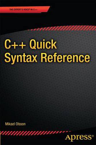 Cover image for C++ Quick Syntax Reference