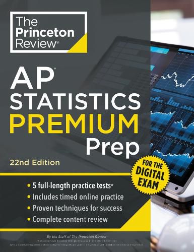 Cover image for Princeton Review AP Statistics Premium Prep, 22nd Edition
