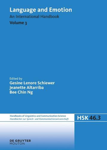 Cover image for Language and Emotion. Volume 3
