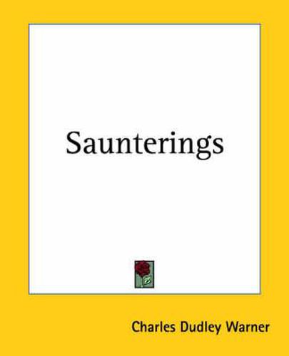 Cover image for Saunterings