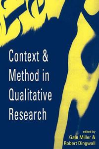 Cover image for Context and Method in Qualitative Research