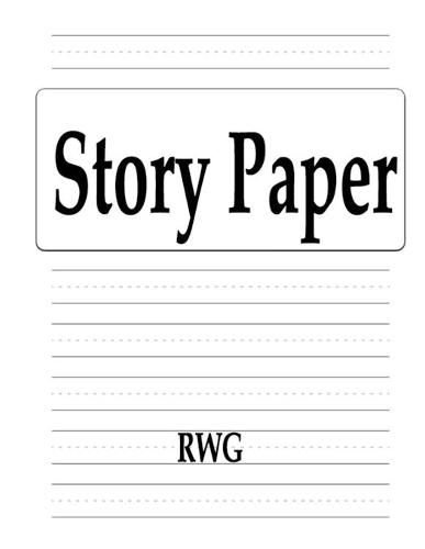 Cover image for Story Paper: 50 Pages 8.5 X 11