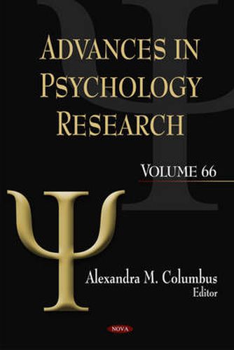 Cover image for Advances in Psychology Research: Volume 66