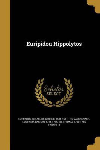 Cover image for Euripidou Hippolytos