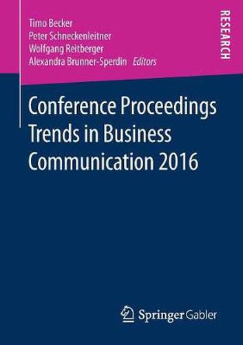 Cover image for Conference Proceedings Trends in Business Communication 2016