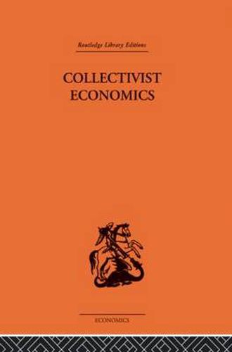 Cover image for Collectivist Economics