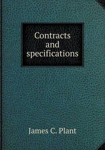 Cover image for Contracts and specifications