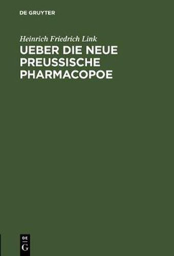 Cover image for Ueber die neue preussische Pharmacopoe