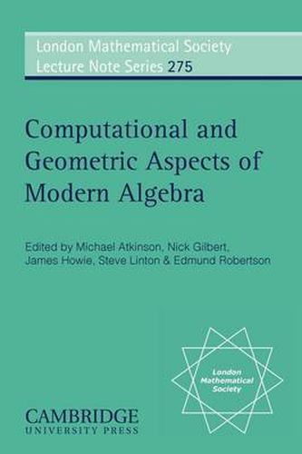 Cover image for Computational and Geometric Aspects of Modern Algebra