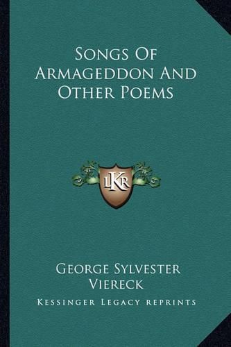 Cover image for Songs of Armageddon and Other Poems