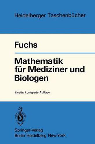 Cover image for Mathematik fur Mediziner und Biologen