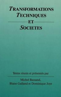 Cover image for Transformations Techniques Et Societes