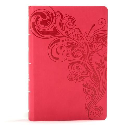 Cover image for KJV Large Print Personal Size Reference Bible, Pink Leathertouch