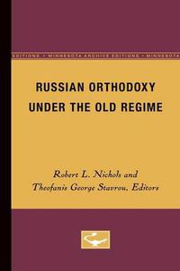 Cover image for Russian Orthodoxy under the Old Regime