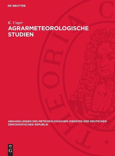 Cover image for Agrarmeteorologische Studien